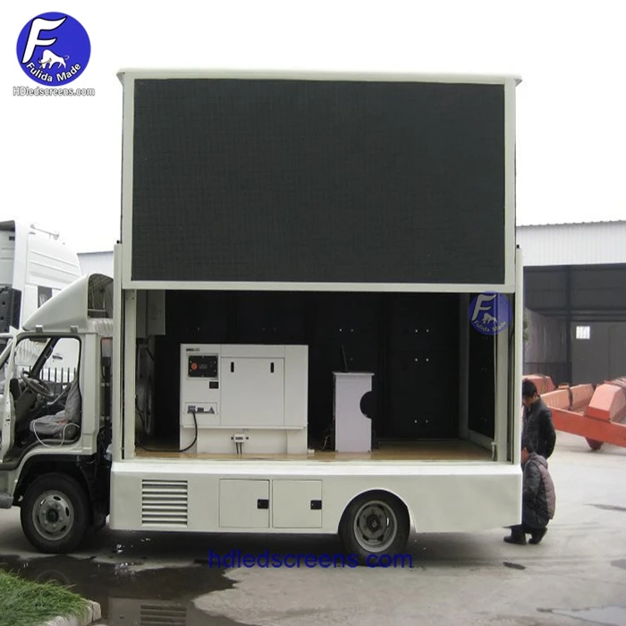 Waterproof Led Screen Mobile Digital Billboard Advertising Led Video Truck NovaStar 4G and WIFI and USB Flash Driver