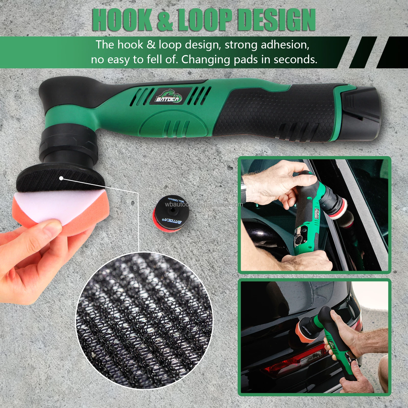 Мини-нано-Орбитальный роторный полировщик 12 В беспроводной автомобильный для полировки шлифования и очистки