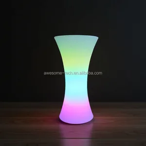 Indoor Furniture Glowing Rainbow Lighting Dinner Table Led Dining Furniture for Dining Room