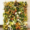 qing ye fan guang-vibrant trendy floral wall-yellow-green-orange