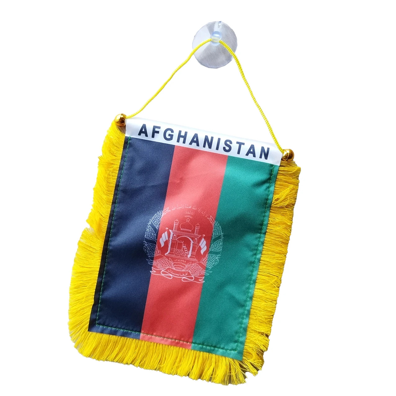 Fanion Drapeau Afghanistan Miniature 15x10 Cm - Décoration Voiture, Polyester, Recto Verso Imprimé - 5