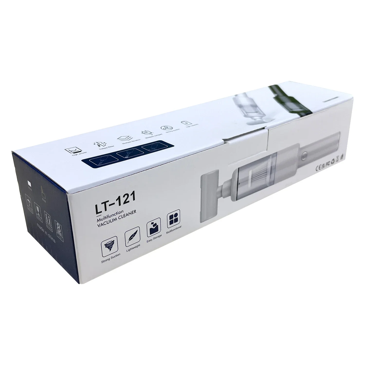 10000 Па ручной мощный белый DC12V120W вакуумный беспроводной перезаряжаемый портативный автомобильный пылесос LT-121