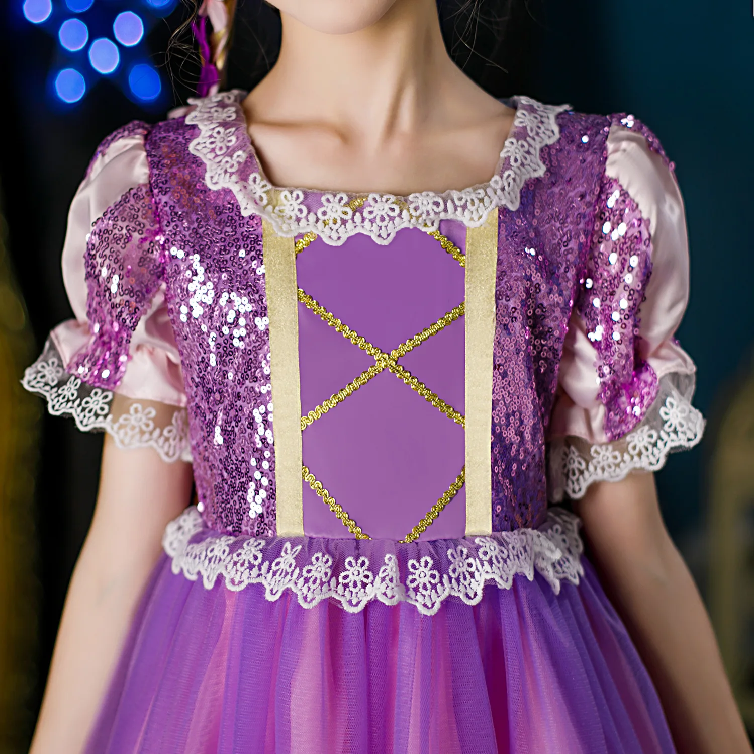 Vestido de fiesta de fantasía para niña, disfraz de princesa Rapunzel,  Sofía, Cosplay| Alibaba.com