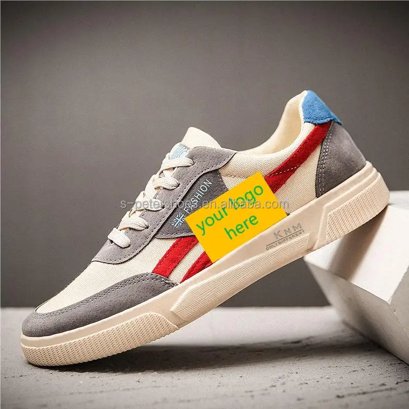 Fashion Canvas Sneakers For Men Classic Laceup Flat Casual Shoes Men