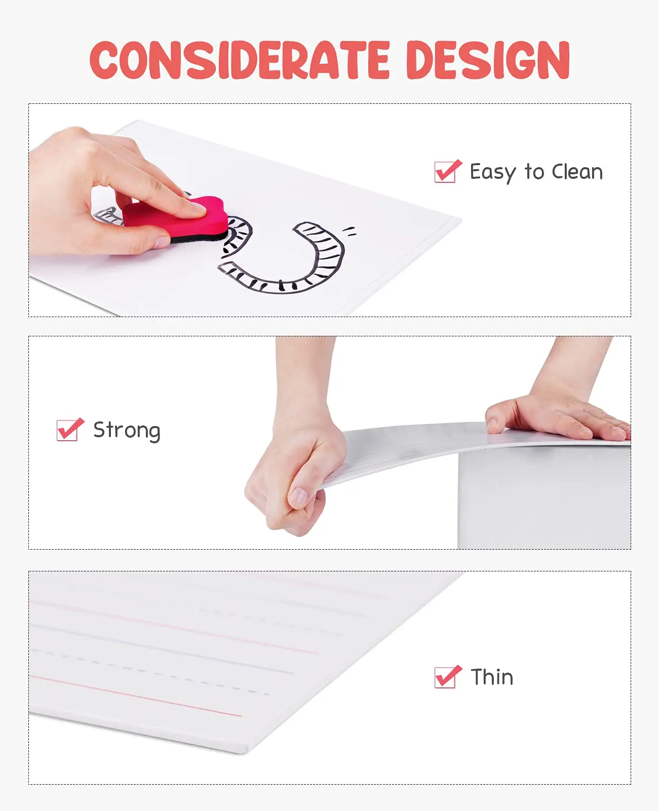 9x12 двухсторонняя обучающая детская Магнитная белая доска набор для сухого стирания