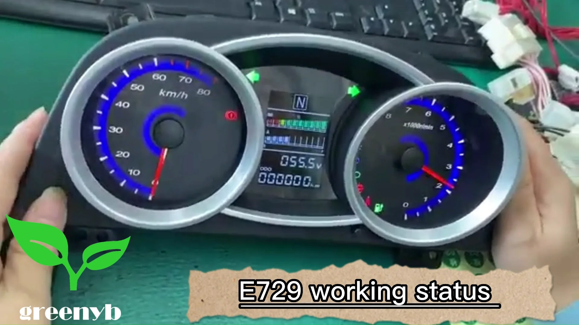E729 Lcd Ev Dashboard Digital Instrument Cluster Electric Car Digital