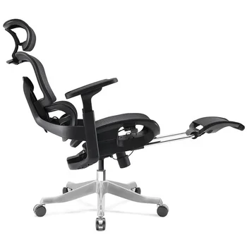 Ergonomic Office Chair with adjust Armrests waist support footrest Adjustable Headrest High Back Tilt Function High Quality