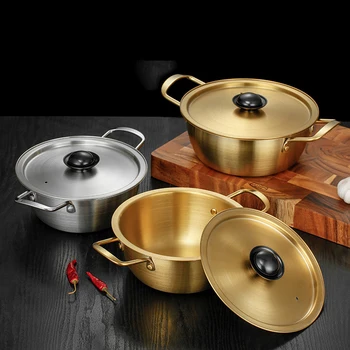 Pentola Per Ramen Tissting In Alluminio 20cm - Leggera Con Doppio Manico, Ideale Per Campeggio E Cucina - 3