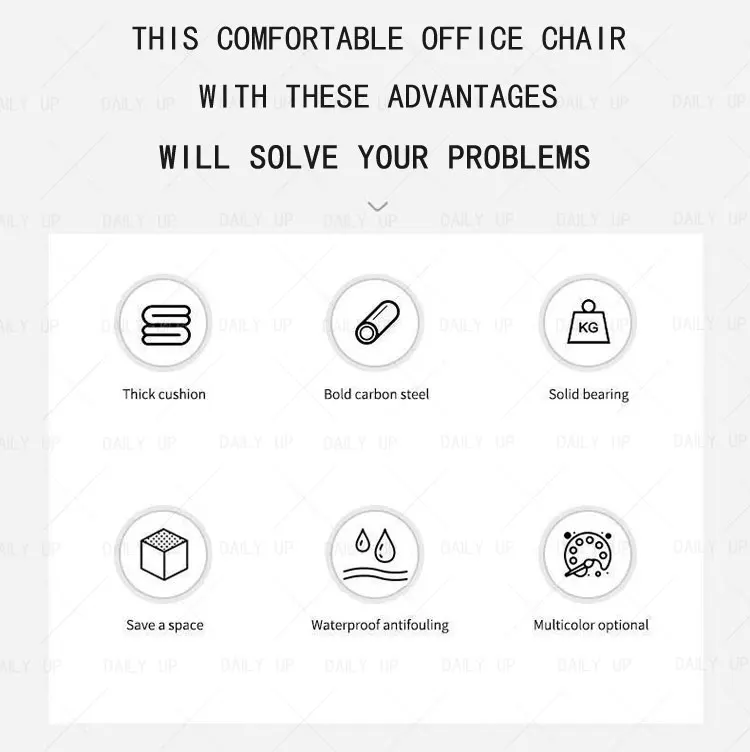 Stackable Faux Leather Office Chair With Thick Cushion Ergonomic Backrest Upholstered Computer Chair For Meeting Conference