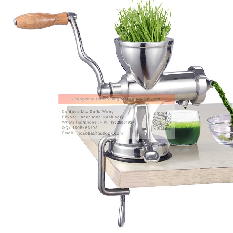 Small Wheatgrass Juice Extractor Tomato Potato Ginger Juicer Machine