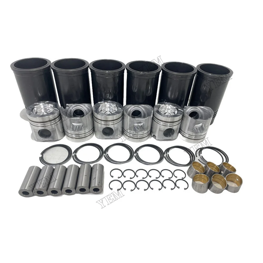 For Komatsu 6D125 Cylinder Liner Kit Diesel Engine Spare Parts 4