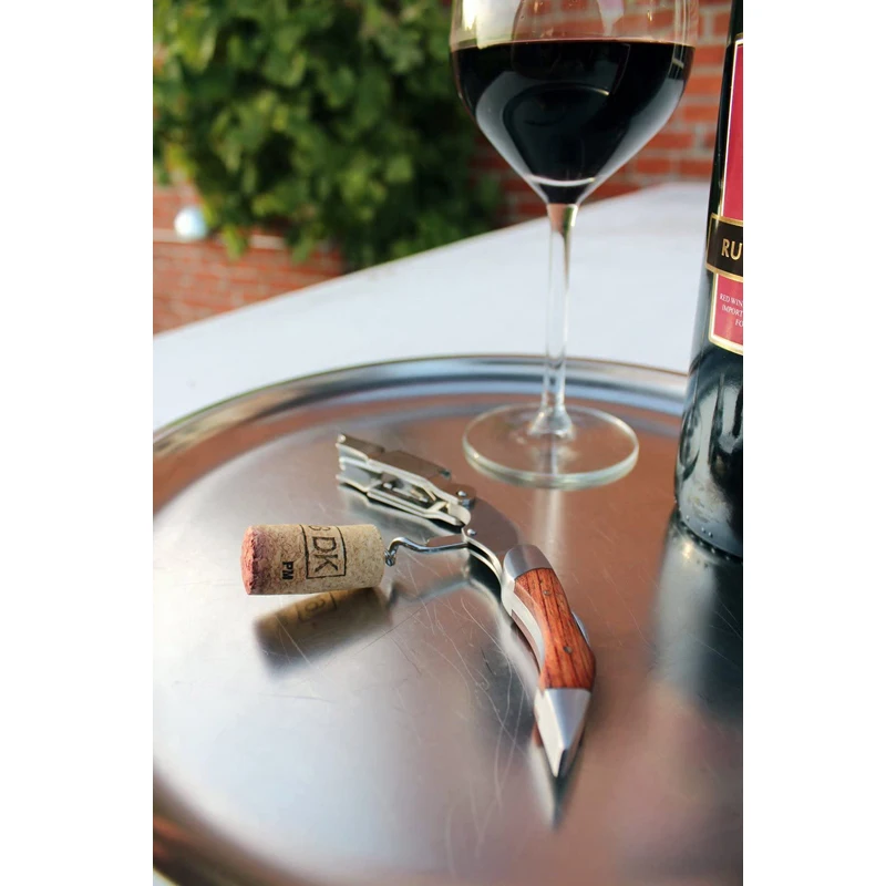 Tire-Bouchon Sommelier Rose Acier Inox – Ouvre Vin & Bière 3 En 1 – Clé à Vin Élégante & Portable