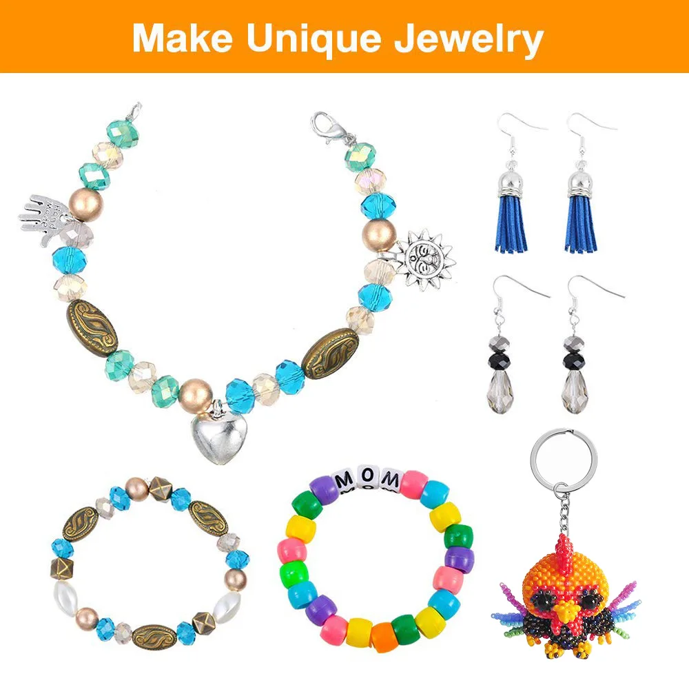 Hot Sale Diy 3 Layers Jewelry Making Kit With Tools Findings Alphabet
