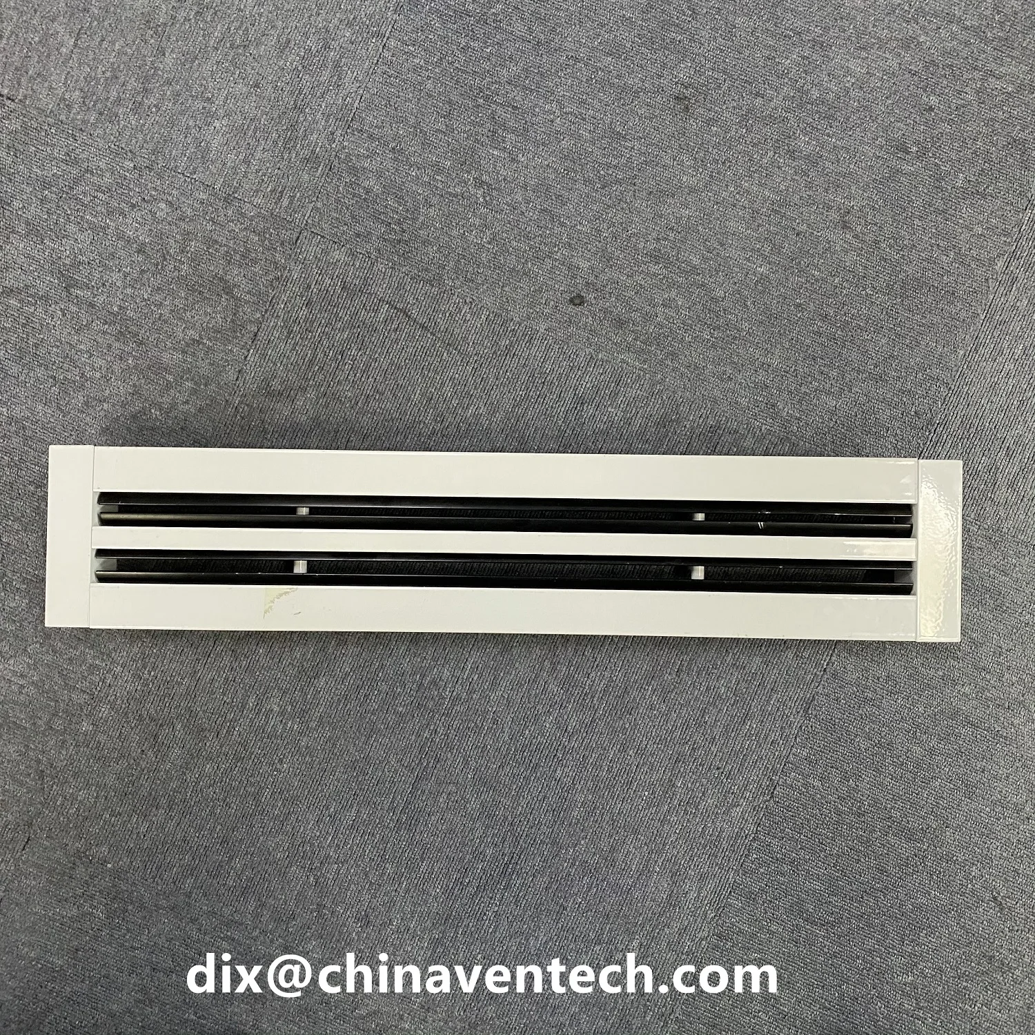 LSD end caps design adjustable air linear slot diffuser with damper strip