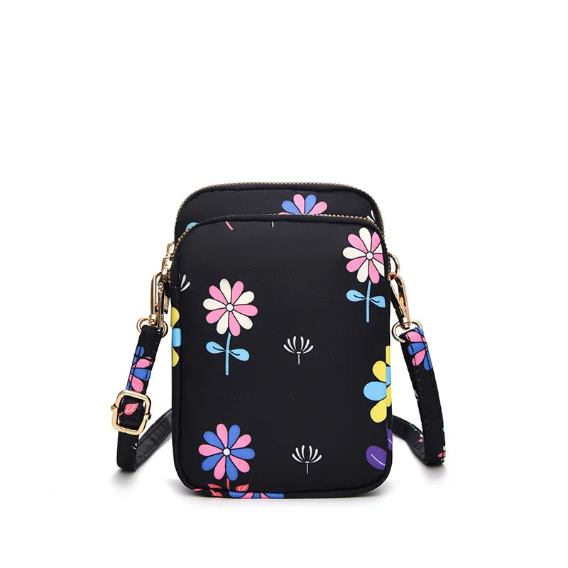 LiuenMgg Kimono Cat Messenger Bag - Small Ethnic Print Crossbody Bag For Women