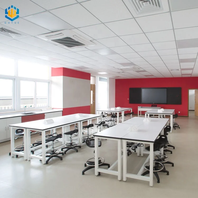 School Lab Furniture Physical Science Robitcs Lab Table Laboratory Work Tables