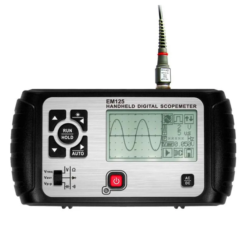 Digital Oscilloscope Portable 25MHz Single Channel 6000-count Chip Multimeter Large LCD Screen High-speed CPU