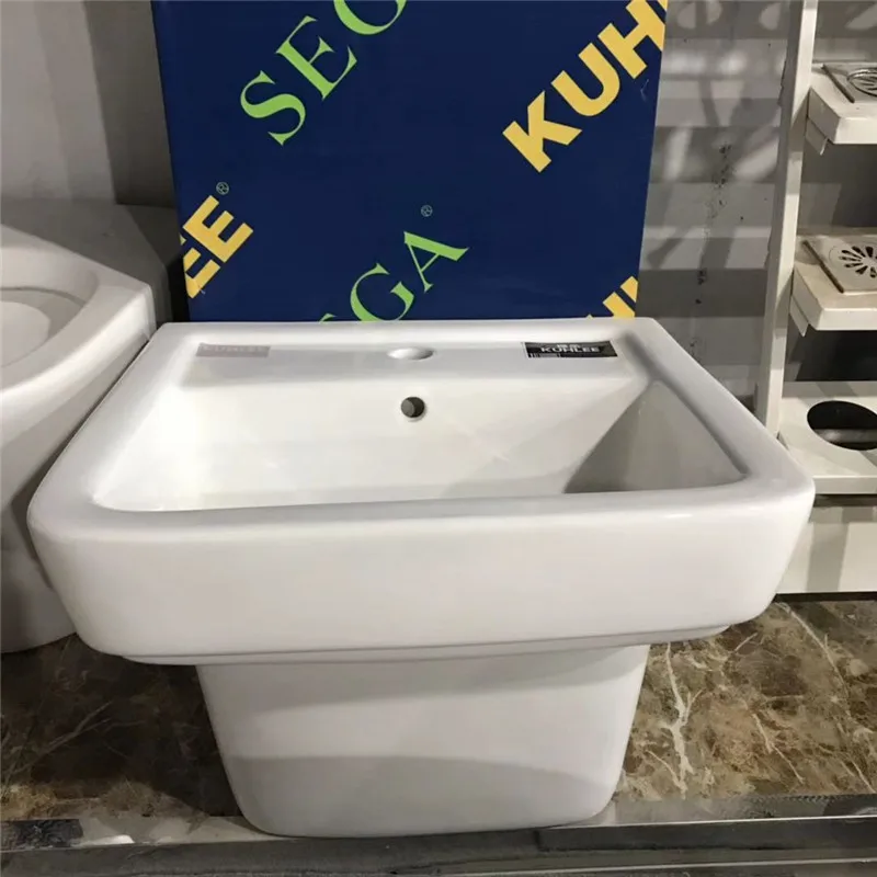 High Quality Sink Square White Ceramic Bathroom Sinks Wall Hung Basin Washbasin For Sale