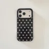 Sfondo nero con pois