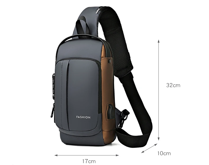 【今週末迄限定SALE❗️】San Antonio Sling Bag Customizable Waterproof Anti-theft Men's Crossbody Sling Bag Odm