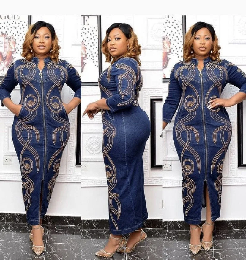 Shop Our 2023 Denim Overall Dress - Perfect for Plus Size