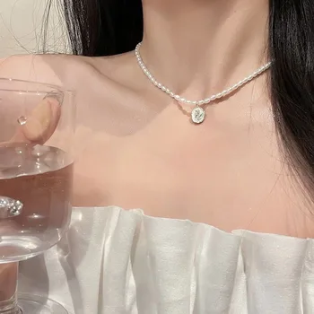 2024 Fashion Chain Bracelet For Women Girls Pearl Necklace Chain Waterproof Personalized Pendant Luxury Necklace Ornamental