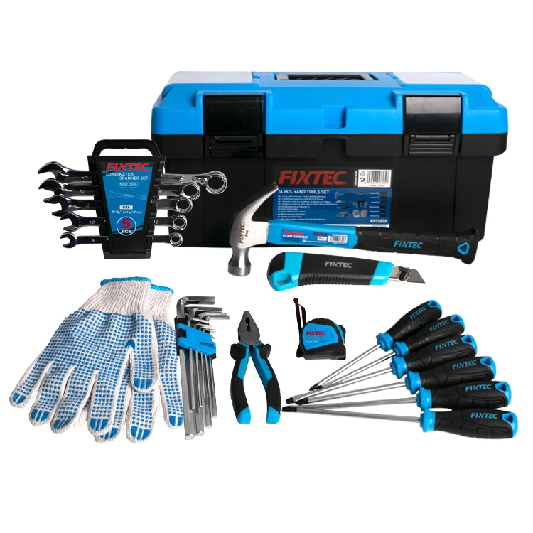FIXTEC Hand Tools Set for Mechanics Hand Tool Set Tool Box