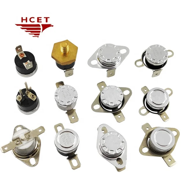 KSD301 16A Thermostat 250V 90C NC Automatic Reset M4 Bimetal for Electric Ovens and Car Applications