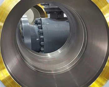 Q347F   API Standard Carbon Steel WCB 3-Piece Trunnion Mounted CAST STEEL TRUNNION BALL VALVE