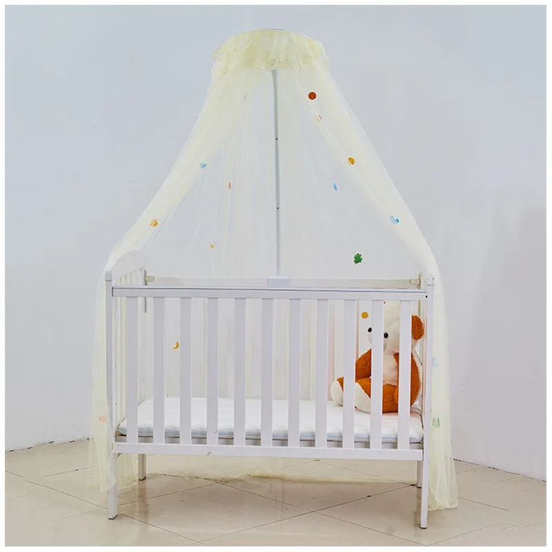 Dome Standing Hanging Canopy Circular Kid Baby Bed Cover Stand Mosquito Net
