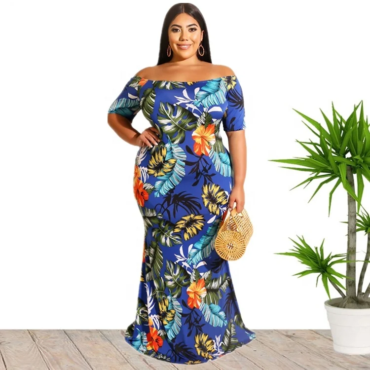 tropical bohemian dress