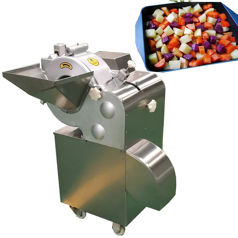 Small Electric Dicing Machine / Vegetable Slicer Cutter / Vegetables Fruit Peeler Chopper Cutting Dice