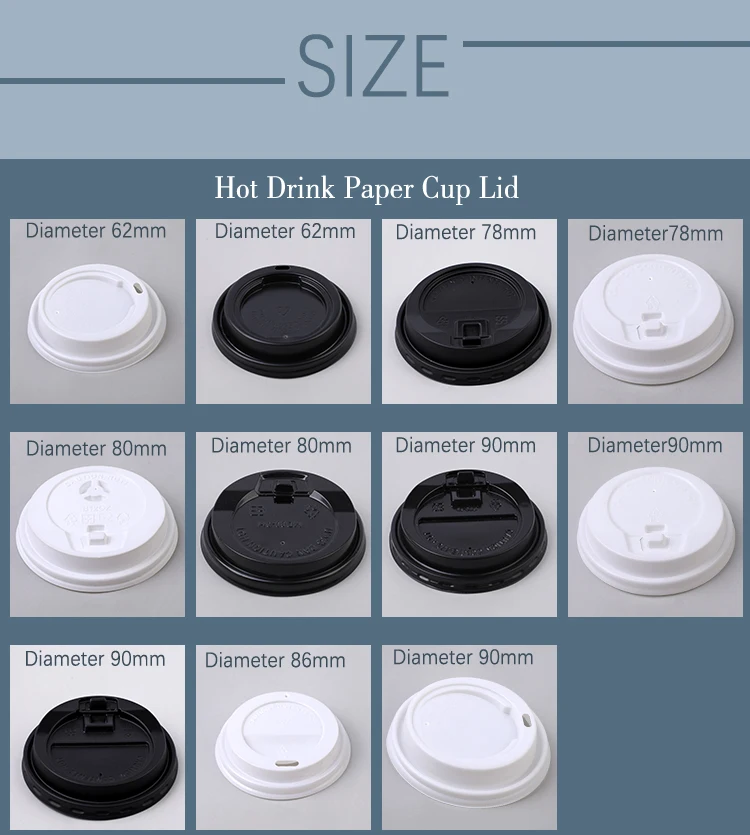 Take Away Coffee Cup Lid Use Hot/ Cold Drink Disposable Coffee Cups