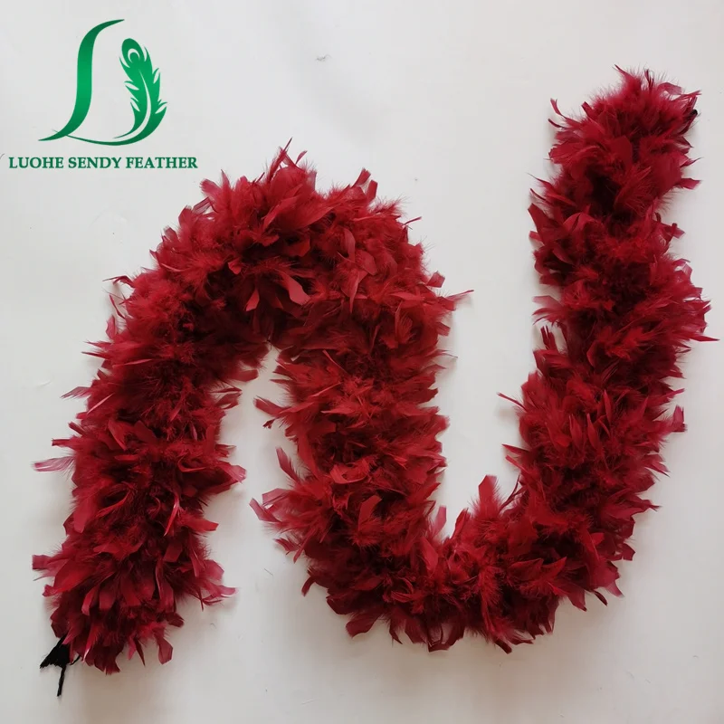 All Colors Cheap Turkey Feather Chandelle Feather Boa For Party