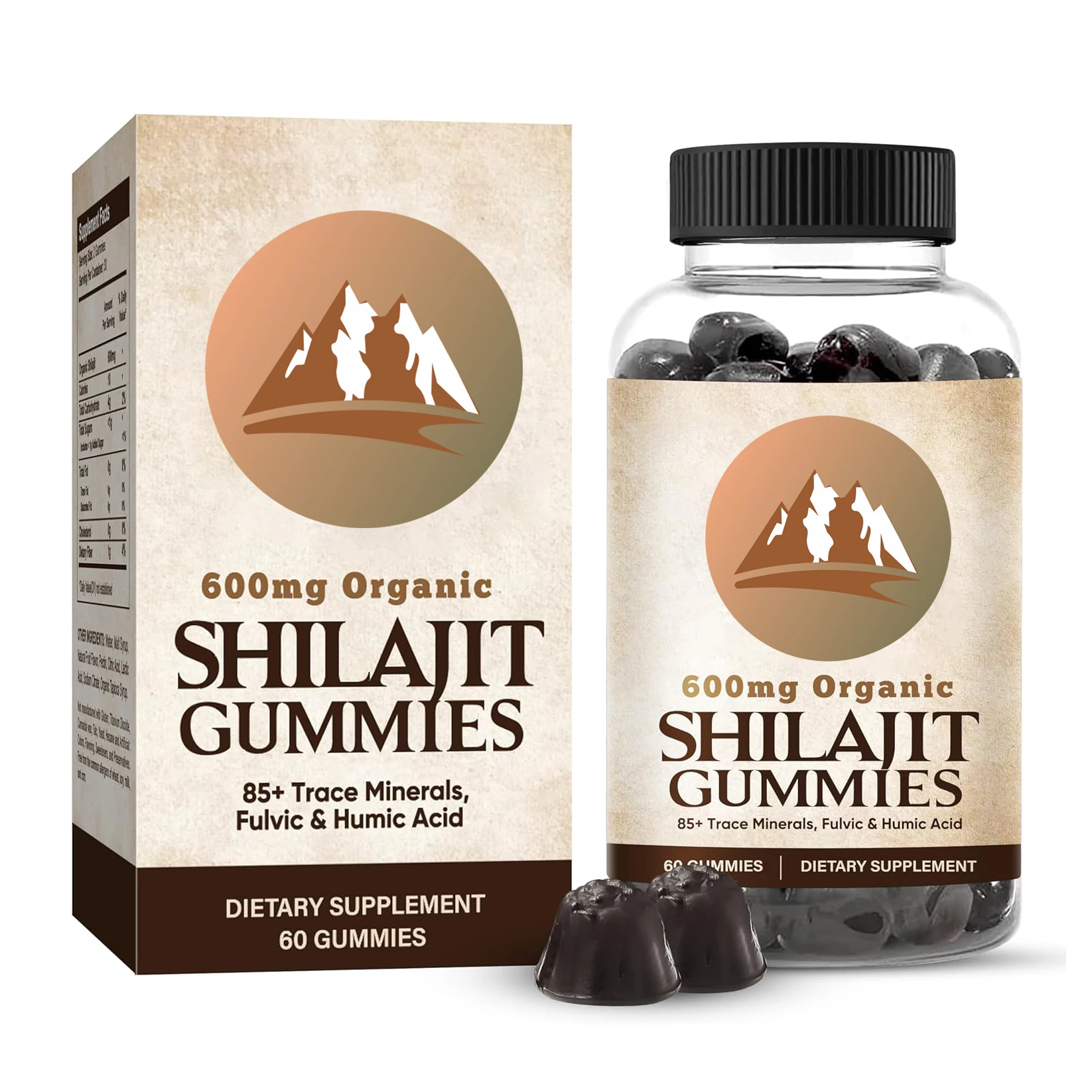 Customized Pure Shilajit Resin Gummies Pure Himalayan Shilajit Resin ...