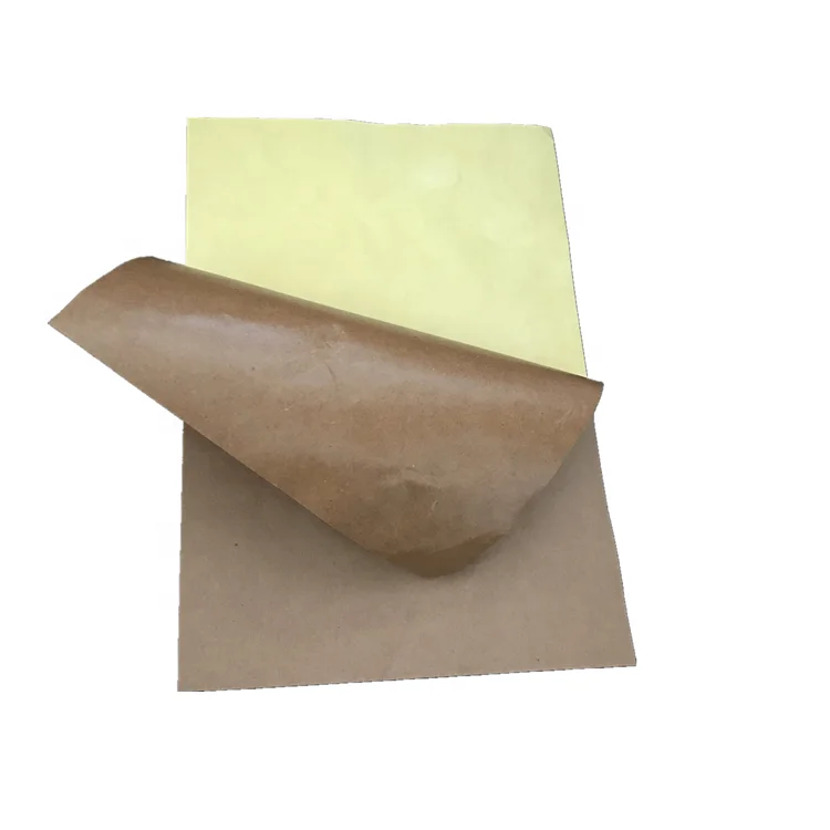 Wholesale latest high quality removable adhesive tape waterproof yellow self-adhesive kraft paper