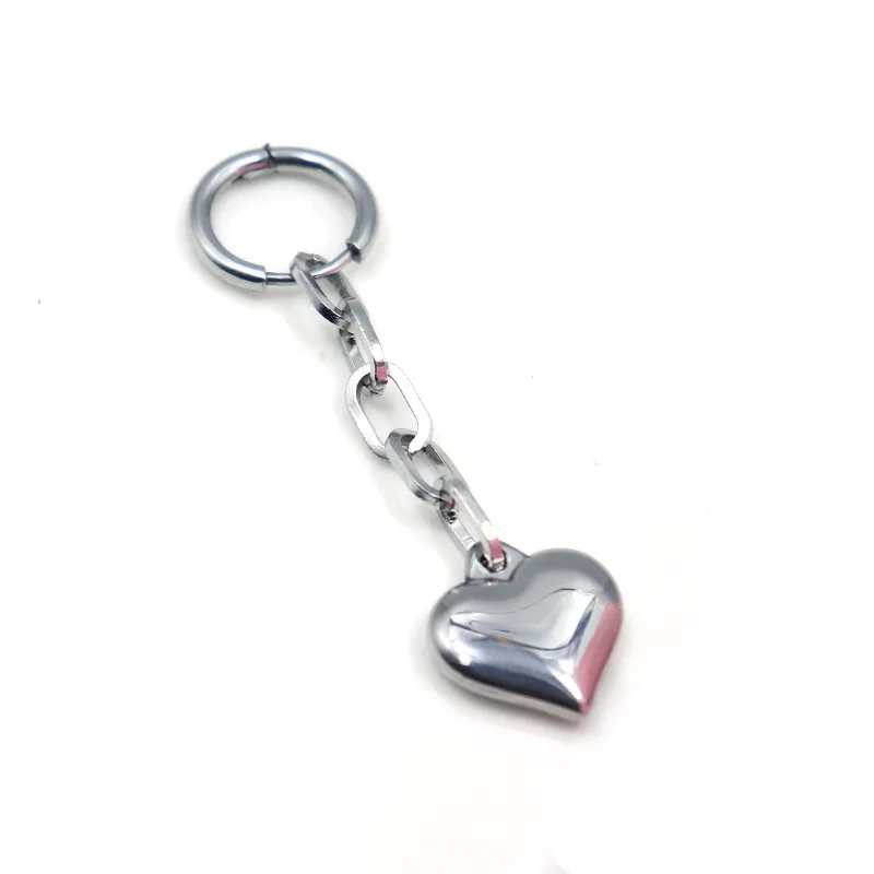 2 Designs Death Note Stainless Steel Heart Earring Ryuk Same Style Anime Stainless Steel Jewelry Earrings for Men Women