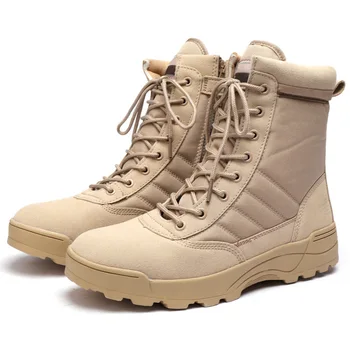 Manufacturer Wholesale Delta Tactical Boots Outdoor High-Top Desert Combat Design Waterproof Oxford Breathable Hiking Boots