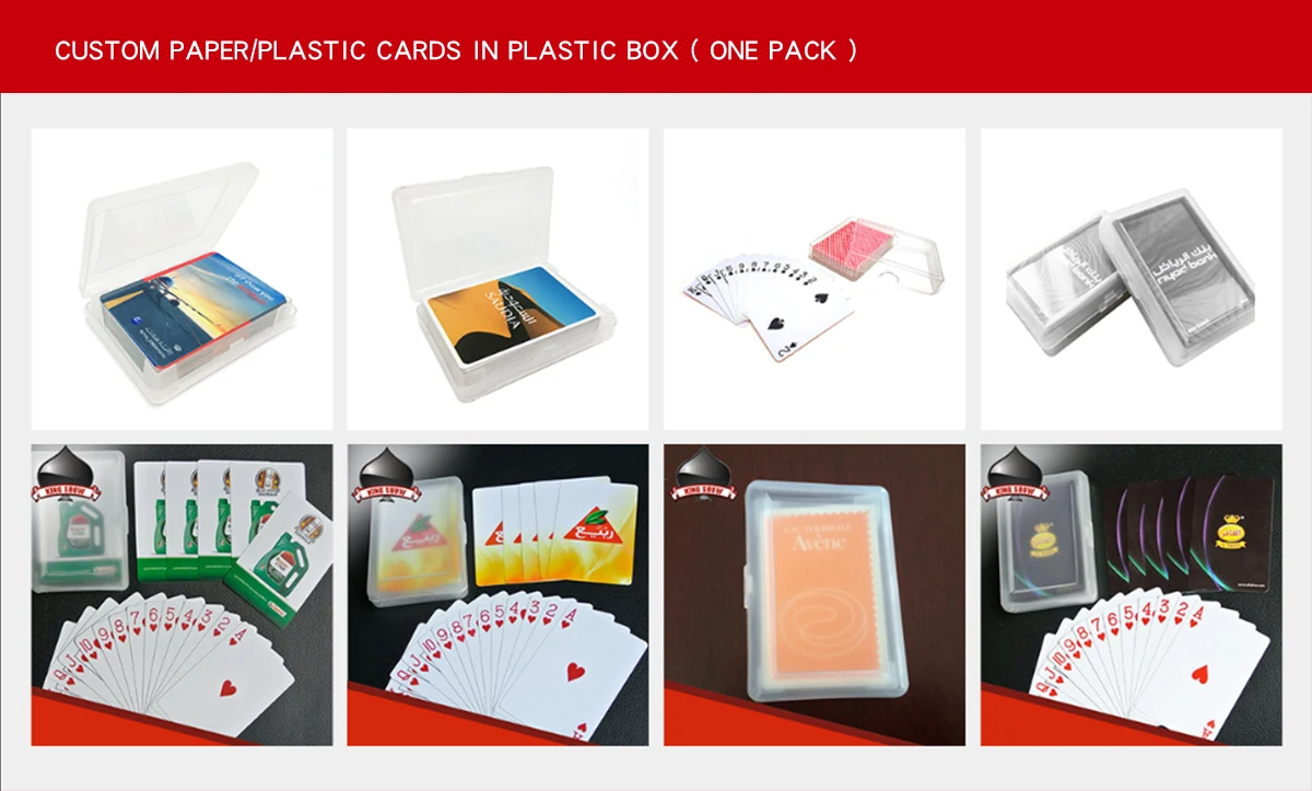 Custom Playing Cards Set With Storage Packaging Box Case Wholesale