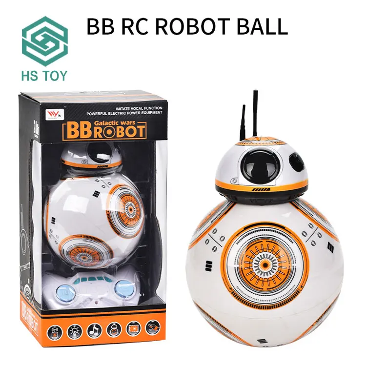 HS 2.4GHz Rolling Walk Remote Control Electric BB Ball Toy Smart Spherical Robots Cozmo Model With Battery Include