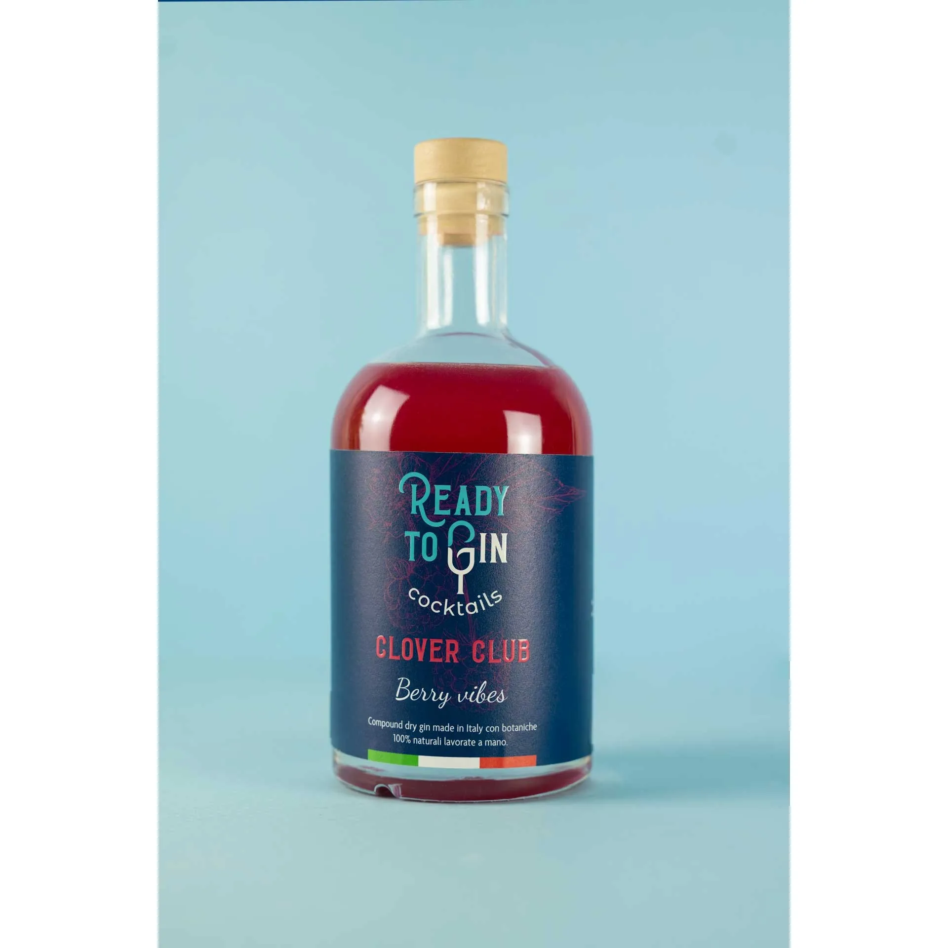 Ready To Gin Clover Club Berry Vibes 700ml Ready To Drink Cocktail Deep Red Color