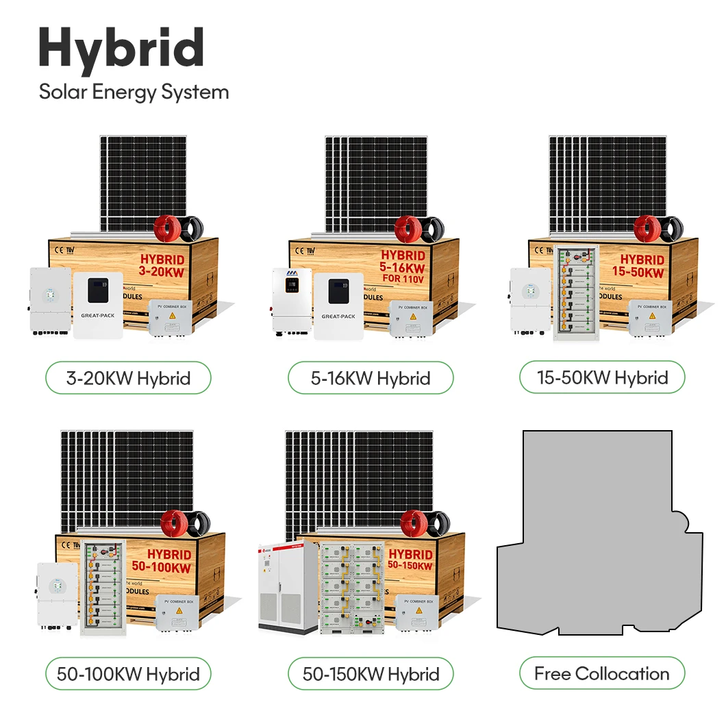 50KW House Complete Set of LiFePO4 Hybrid 100KW Storage Battery Solar ...