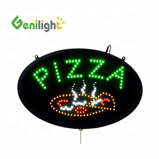 Rechargeable Battery Powered 12V Custom Pizza Neon Sign