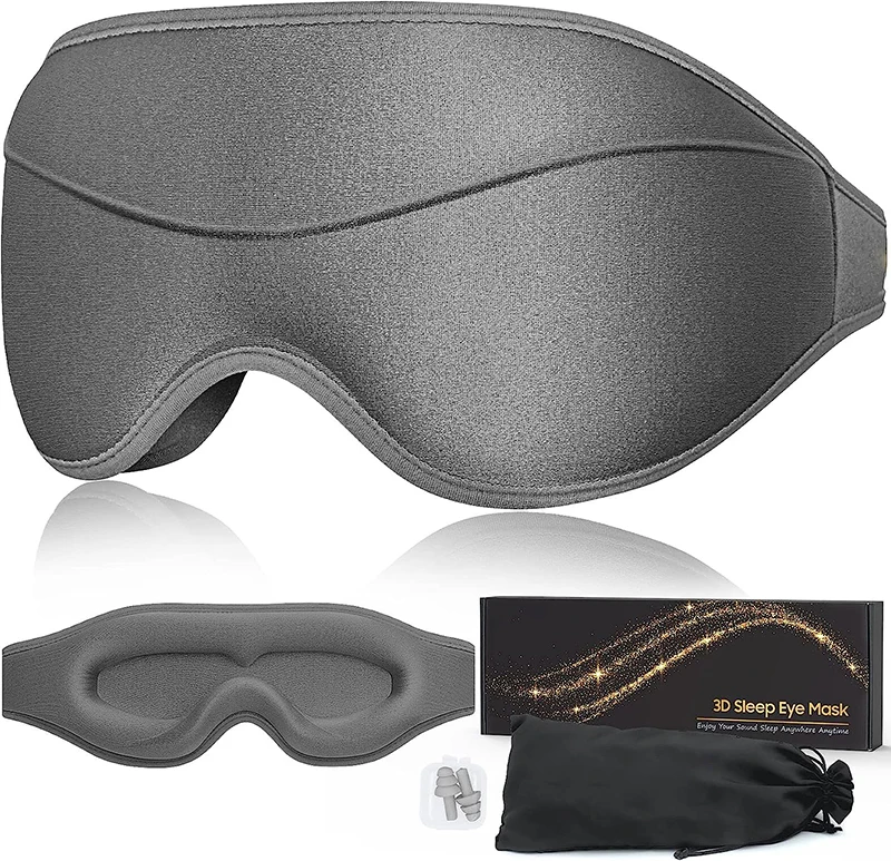 Pink Deluxe Sleep Eye Mask For Men Women 3d Contoured Cup Sleeping Mask