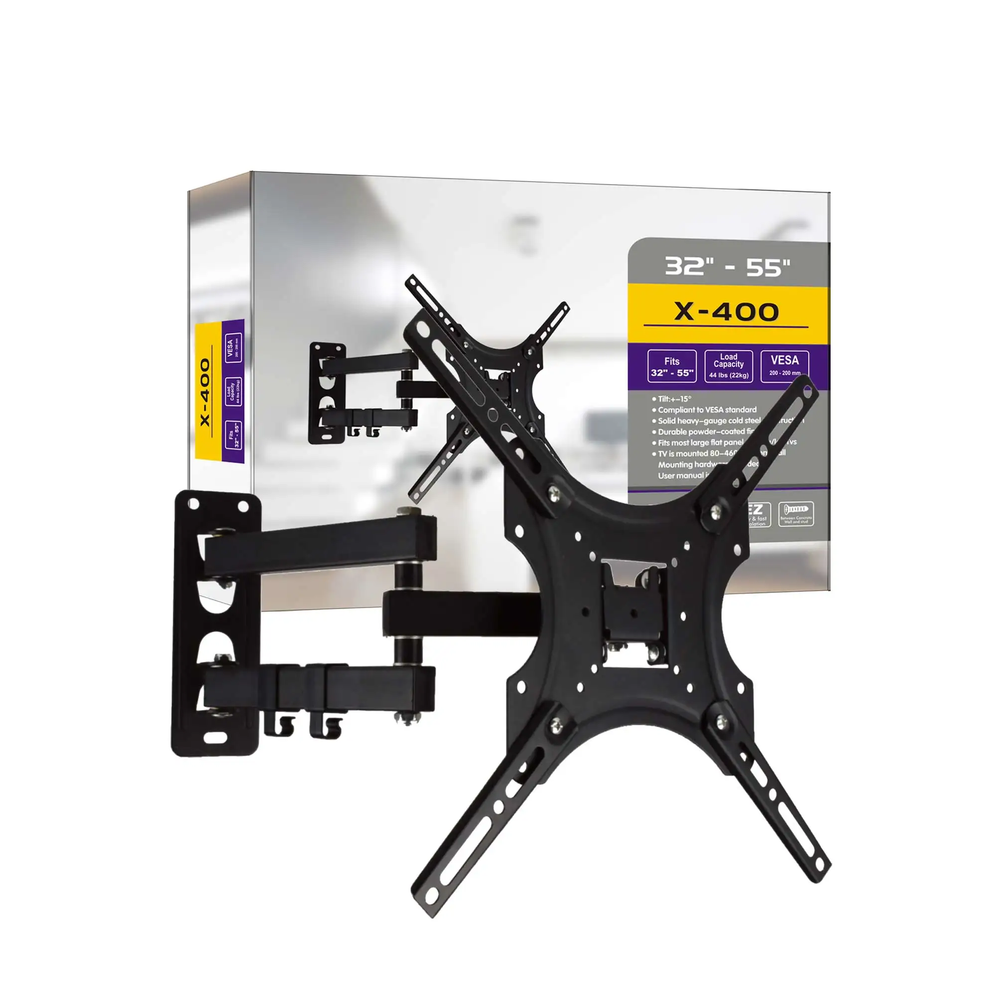 Nbjohson New Full Motion Tv Wall Bracket For 3255 Inches Tv Wall Mount