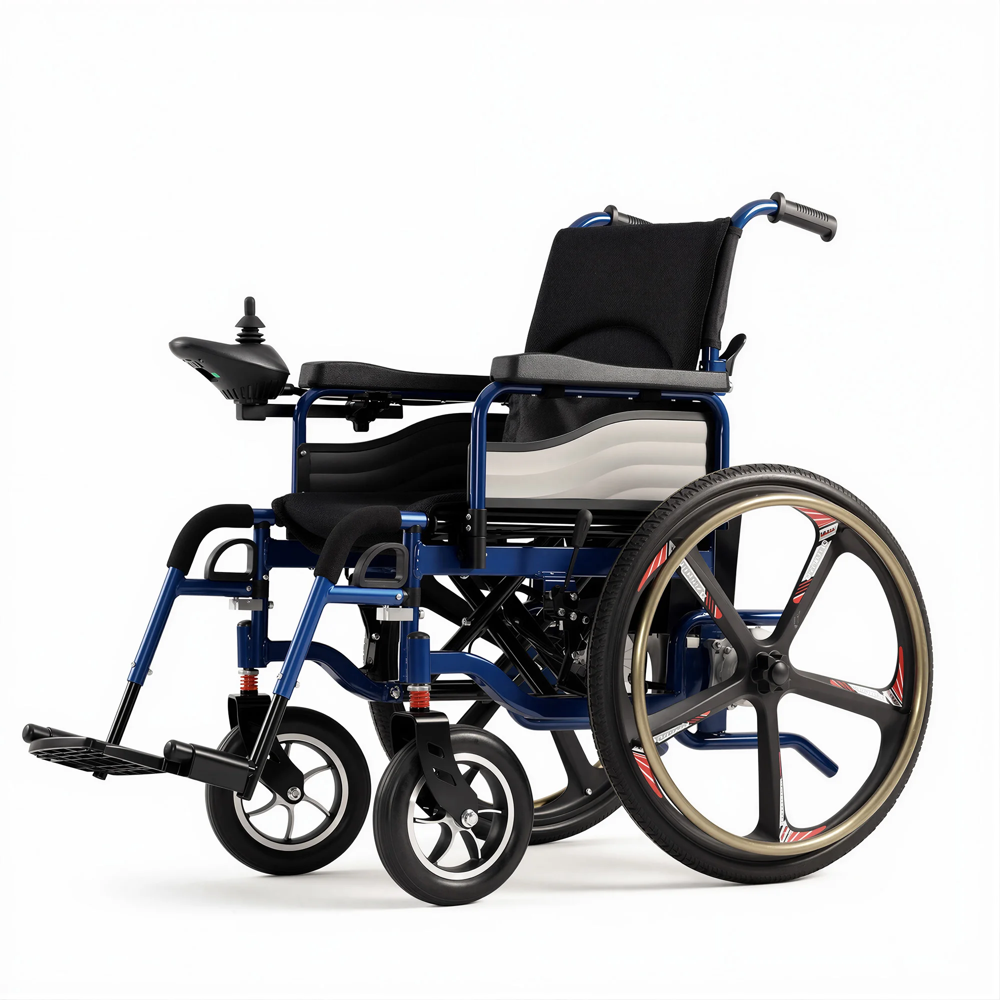 JJW-500171 Carbon Steel Folding Electric Wheelchair