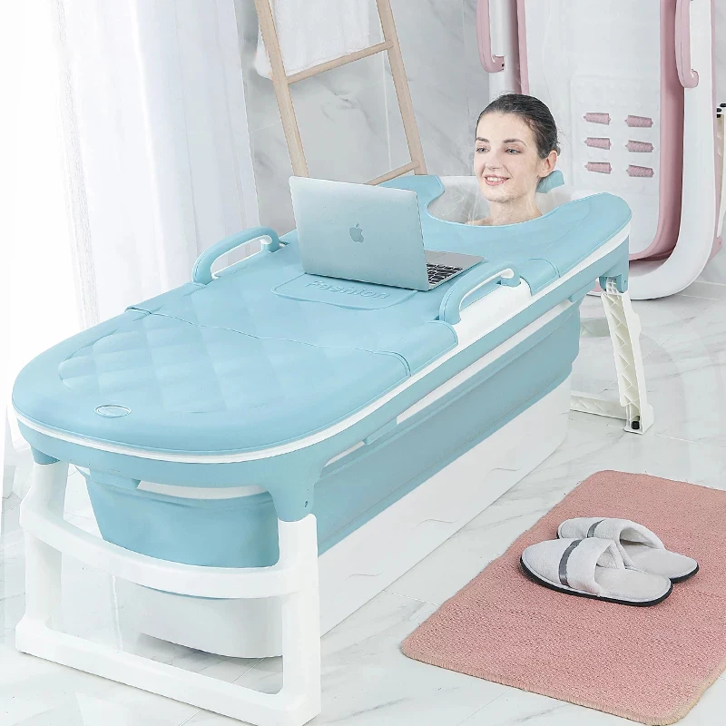 WTSW Folding bathtub Increase The Thickening Of The Adult Bath Bubble Plastic Bath Tub Inflatable bathtub,Bath barrel 