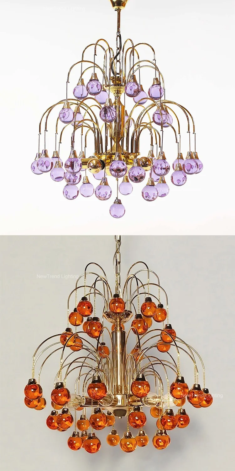 cpl 465 modern minimalist murano glass pendant light  nordic style led suspension lamp for dining room chandeliers-2