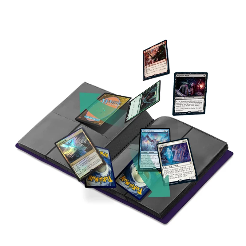 yugioh card binder sleeves Performore 9-pocket Trading Card Binder Sleeves for 3 Ring Binders | Baseball, Sports Card Protector Sheets | Plastic Top Loader Pages main image 1