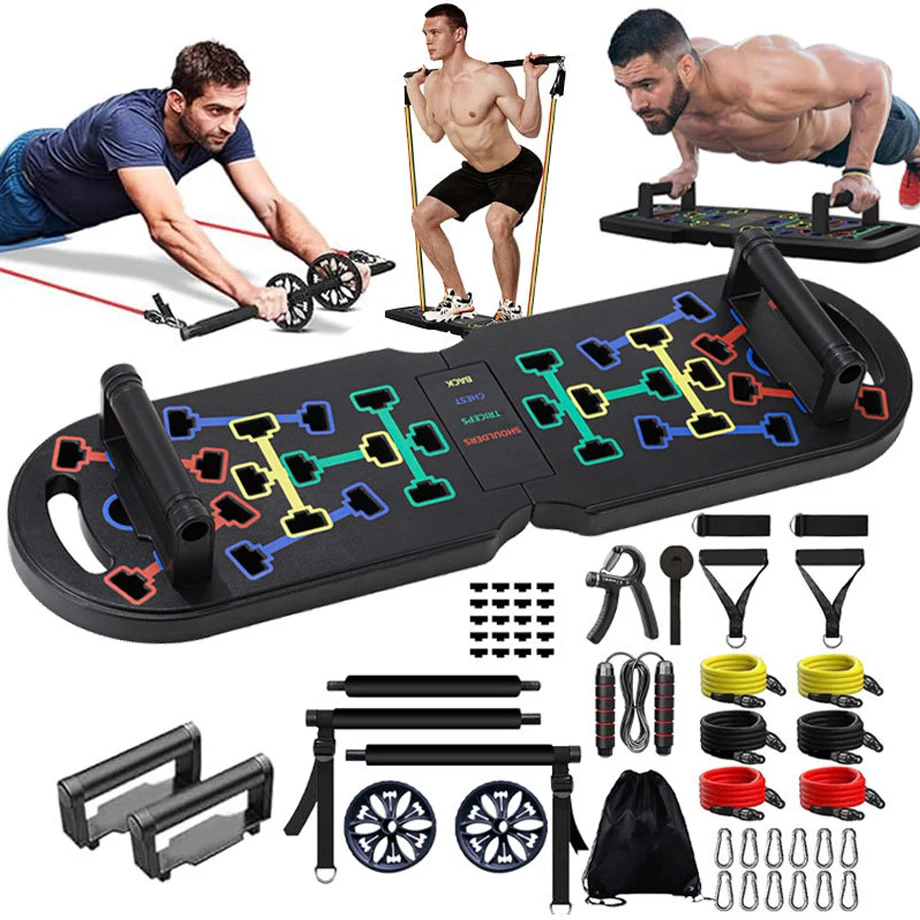 Portable Foldable Workout Exercise Fitness Calisthenics Equipment at  Home Office Floor Gym Accessories for Men and Women